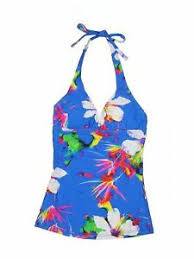 Details About Nwt Hapari Swimwear Women Blue Swimsuit Top 0