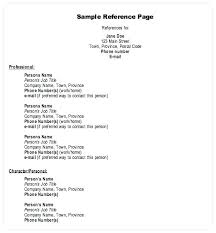 Business Reference List Professional Reference List Template Word