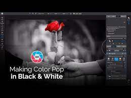 making specific colors pop in a black