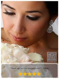 high style bridal makeup and hair