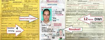missouri driver s license points