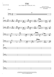 Transpose printable rock composition or download,. You Notes For Bass Guitar Playyournotes