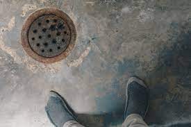 rusted bat floor drain cover will