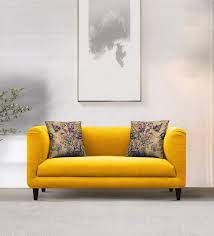niki fabric 2 seater sofa in bold