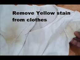 remove yellow stain from clothes you