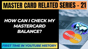 how can i check my mastercard balance