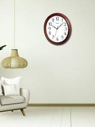 Elegant Oval Shaped Case Wall Clock