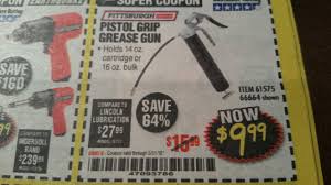 Shop grease guns online at acehardware.com and get free store pickup at your neighborhood ace. Harbor Freight Tools Coupon Database Free Coupons 25 Percent Off Coupons Toolbox Coupons Pistol Grip Grease Gun