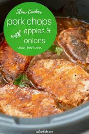 crockpot pork chops with apples and