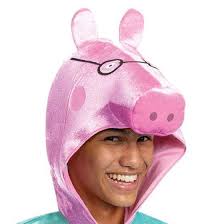 Peppa Pig Deluxe Daddy Pig Hooded Top Adult Costume – AbracadabraNYC