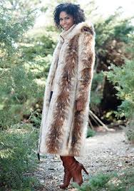Faux Fur Hooded Coat Fur Coats