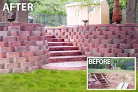 Stamped Concrete Stairs Patio