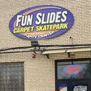 fun slides carpet skatepark and party