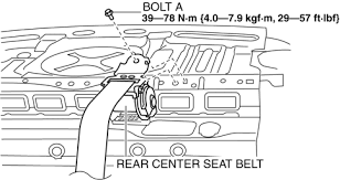 Rear Center Seat Belt Removal