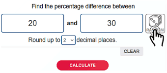 percene difference calculator