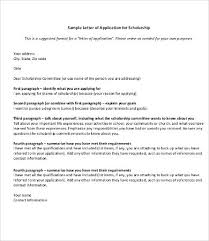 11 Scholarship Application Letter Templates Pdf Doc