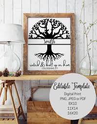 Family Tree Template With Verse