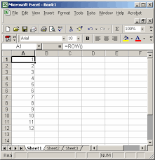 ms excel how to autonumber in excel