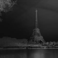 Sky Dark Bw Black Eiffel Tower Nature