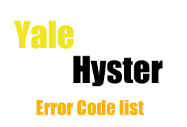 yale and hyster forklift error codes