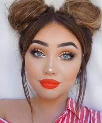 orange lipstick howtowear fashion