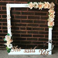 Use this frame as any and all parties to add an extra touch to your photos. Diy Bridal Shower Photo Booth Frame Bridal Shower Decorations Diy Bridal Shower Diy Bridal Shower Decorations