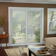 Hand Sliding Patio Door With Blinds