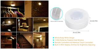 4000k Natural Light 9 Pack Kitchen Under Cabinet Lighting With Remote Control Solled Wireless Led Puck
