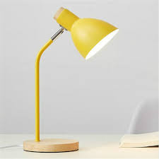Cools has close to 20 yellow products in its store from some of the world's biggest brands. E27 Button Switch Wood Table Lamp Metal Shade Desk Light Bedside Reading Book Light Home Decor Light Source 9w Led White Light Yellow Alexnld Com