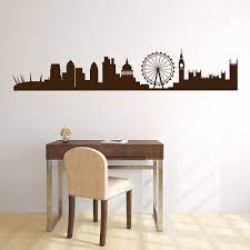 London City Skyline Uk Cityscape Wall