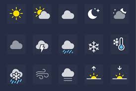 The weather channel app for ipad gets a nice update today that brings an overhauled design that the company says is closely aligned to the ios 7 aesthetic. 7 Weather App Icons Design Templates Free Premium Templates