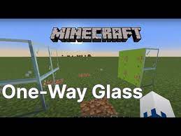 Minecraft One Way Glass
