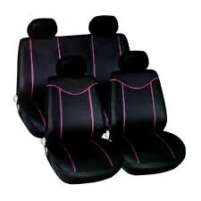 Funky Black Pink Car Seat Cover Set