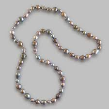 south sea pearl diamond bead necklace