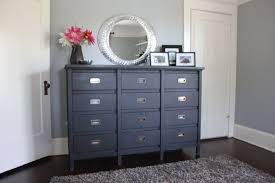 Gray bedroom sets come in various sizes to suit your rooms. Diy Dresser Refinished With Charcoal Black Grey Chalk Paint For Grey Bedroom With Dark Hardwood Floors Bedroom Dressers Dark Gray Bedroom Grey Bedroom