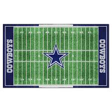 fanmats dallas cowboys 6 ft x 10 ft plush area rug