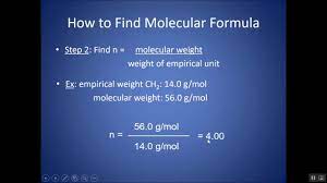 empirical formula and molar m