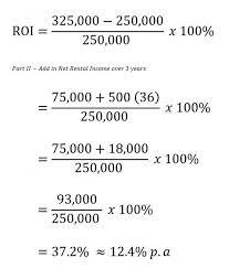 how to calculate roi on al property