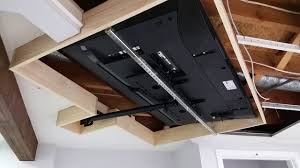 theater ceiling mounted tv diy