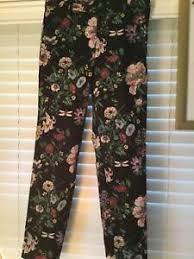 Details About H M Womefloral Print Slacks Size 6 New With Tag