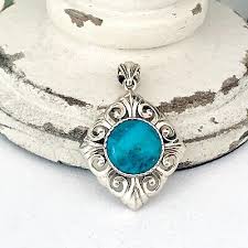 designer sterling silver 925 turquoise