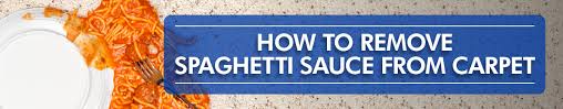 how to remove spaghetti or tomato sauce