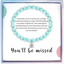 amazonite beads farewell bracelet