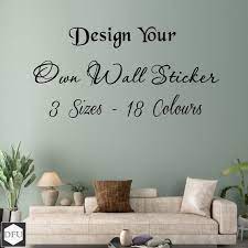 Personalised Wall Sticker Design Your