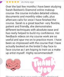 makeup artist reviews scotland sarah