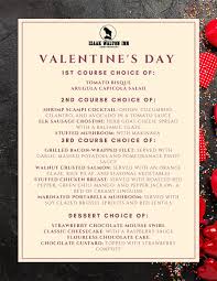 A special valentine' day menu can be enjoyed inside the wayward or on the restaurant's patio with heaters and fire pits. Valentine S Day Dinner Special Izaak Walton Inn