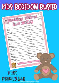 teddy bear names and writing activity