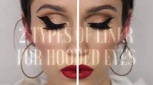winged liner for hooded wrinkly eyes