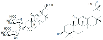 chemical structure of glycyrrhizic acid