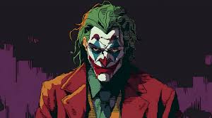 dc comics joker pixel desktop wallpaper